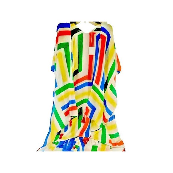 Do Everything In Love Abstract Kimono – Tassel Trim, Lightweight Boho Layer, OS - Picture 9 of 16